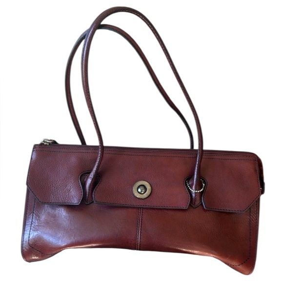 PELLE STUDIO ladies, genuine, leather tote, burgundy color, very good condition - Picture 4 of 16